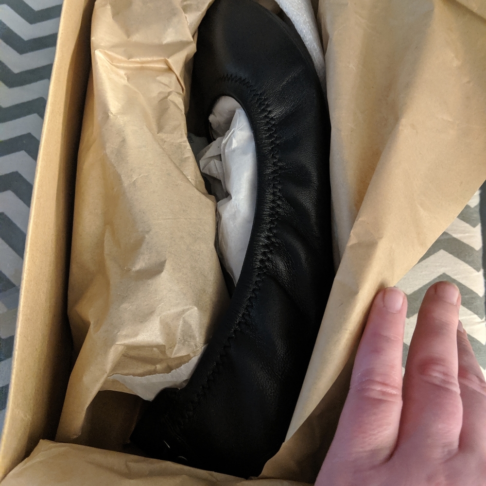Black Ballet Flats NWT